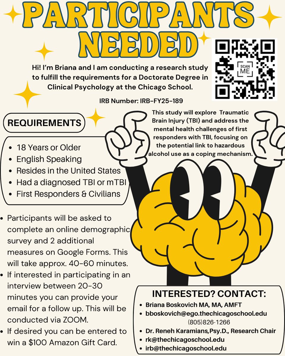 tervmom1's tweet photo. #Firefighters #firstresponders First Responders with TBI being sought for research study @IAFFofficial @FSRI_org @ctrpubsafexc @WomeninFireOrg @TripleFfire https://t.co/CFC87MTSBA