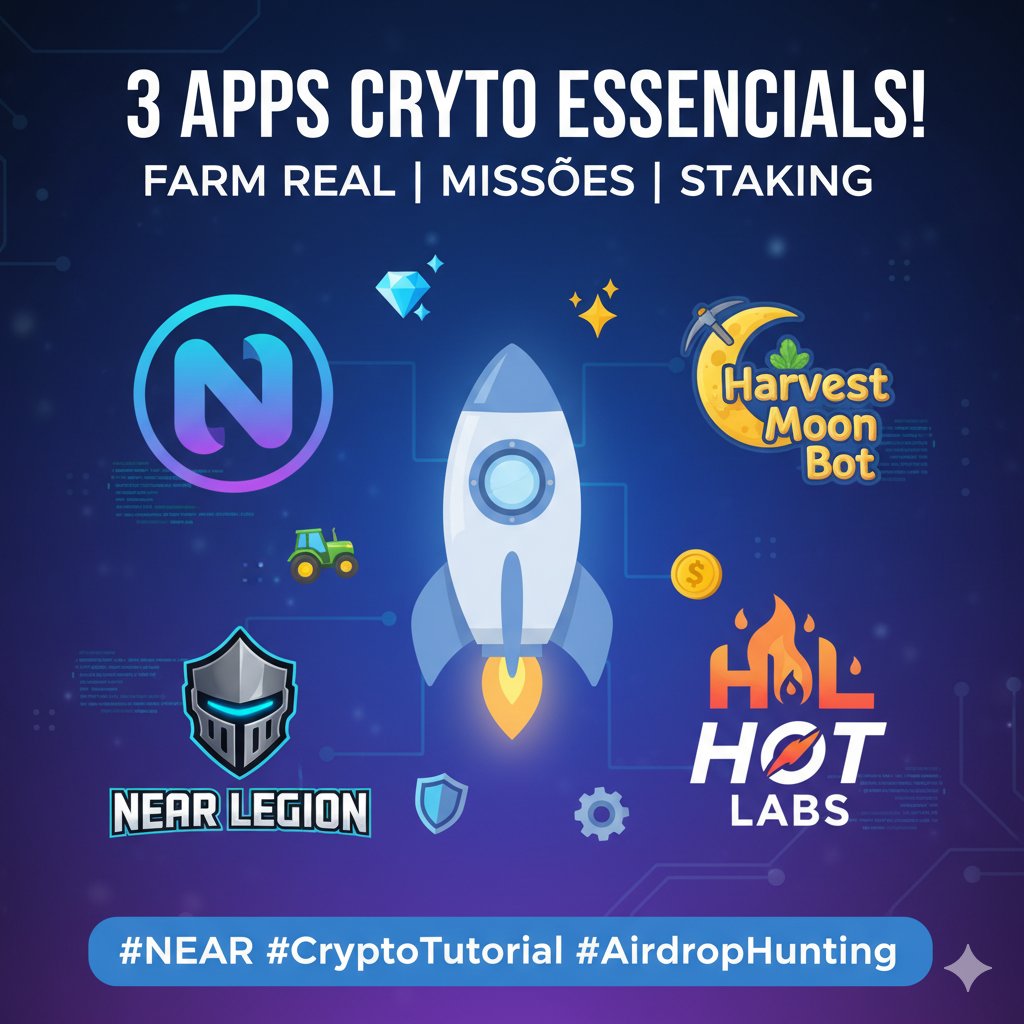 PetersonParis22's tweet image. Ei, galera do crypto! 🚀 Quer entrar fácil no ecossistema @NEARProtocol e ainda farmar tokens reais? Vou te mostrar 3 apps que tô usando: simples, com missões, mining e staking. Fiz tutorial rápido de cada um 👇
#NEAR #CryptoTutorial #AirdropHunting