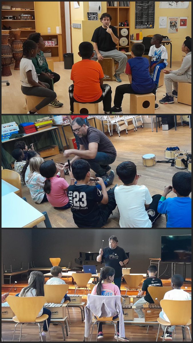 Avui han començat les classes del projecte "Som Música" amb els alumnes de l'Escola Malagrida. Durant aquest curs, els alumnes de 3r de primària realitzaran diferents tallers d'instrument amb professors de l'escola de música.
<a href="/oloteducacio/">Olot Educació</a>  <a href="/OlotCultura/">Olot Cultura</a>