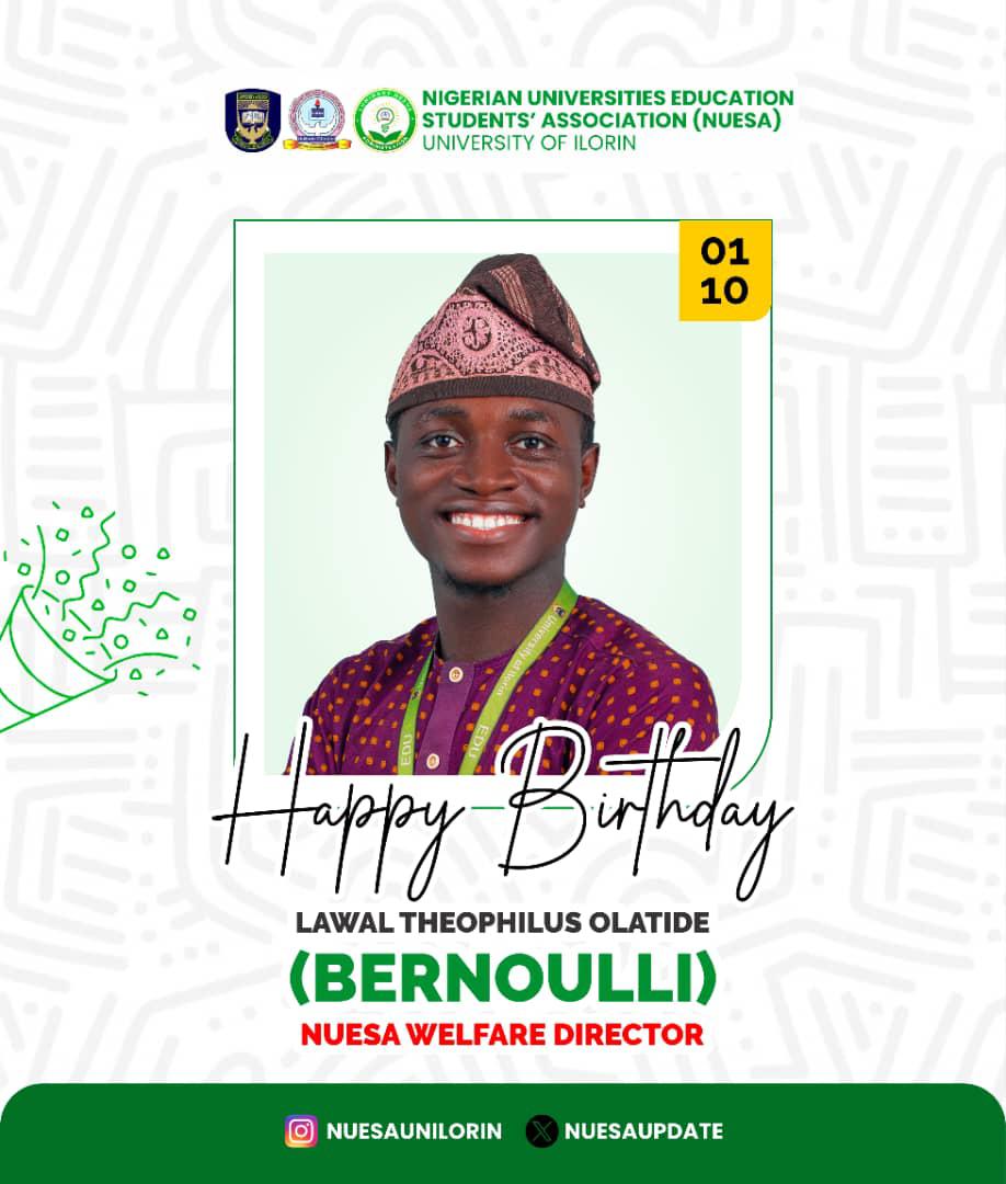 Thank you NUESALITES 
Thank you NUESA UNILORIN 

I'm grateful for this