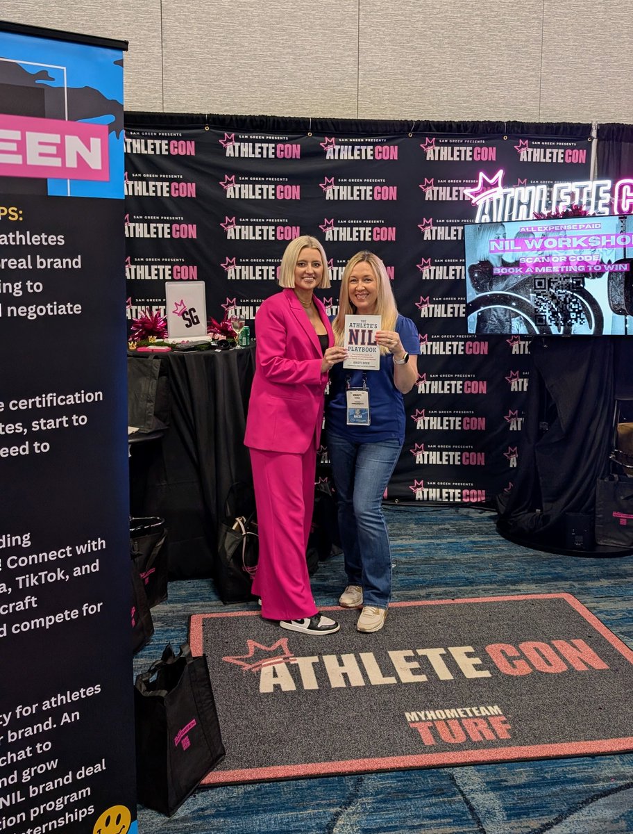 Details and tickets drop at 7pm tonight for <a href="/sambgreen/">Sam Green</a>'s Athlete Con 3.0 next summer! I'm looking for a sponsor who wants to work together on a special edition of The Athlete's NIL Playbook to gift all of the athlete attendees.