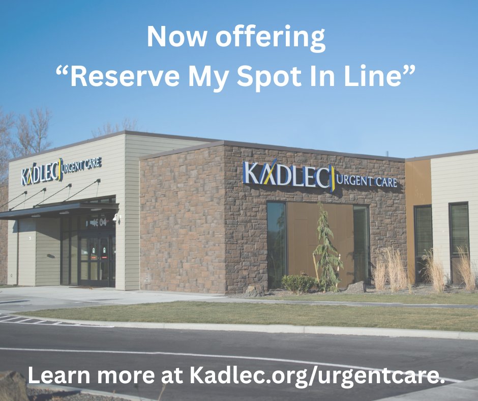 Need urgent care? Reserve your place in line from home or on the go.

Kadlec Urgent Care now offers “Reserve My Spot In Line”. 

Learn more and reserve your spot today at Kadlec.org/urgentcare.