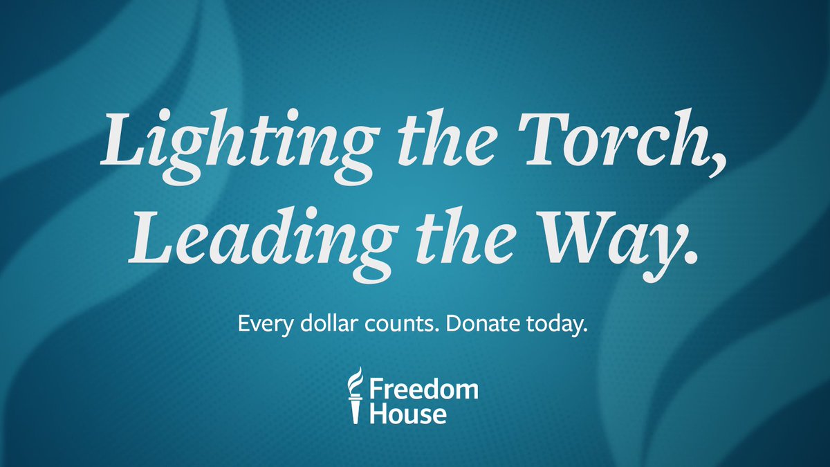 Over the past decade, Freedom House has supported more than 25,000 at-risk human rights defenders worldwide. Today we are launching a new campaign to support many more. Every dollar counts. Donate today at FreedomHouse.org/Donate
