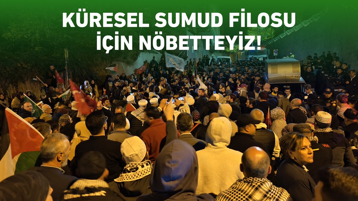 siyervakfi's tweet photo. Sumud Filosu, denize bırakılmış bir dua, insanlığa yazılmış bir mektup, susturulmuş mazlumların haykırışıdır.

Küresel Sumud Filosu İçin Nöbetteyiz!

#FreePalestine #GlobalSumudFlotilla #SumudFilosu #AllEyesOnSumud #AllEyesOnGaza #MyAgendaSumud #BreakTheSiege #SailToGaza #GlobalMovementToGaza