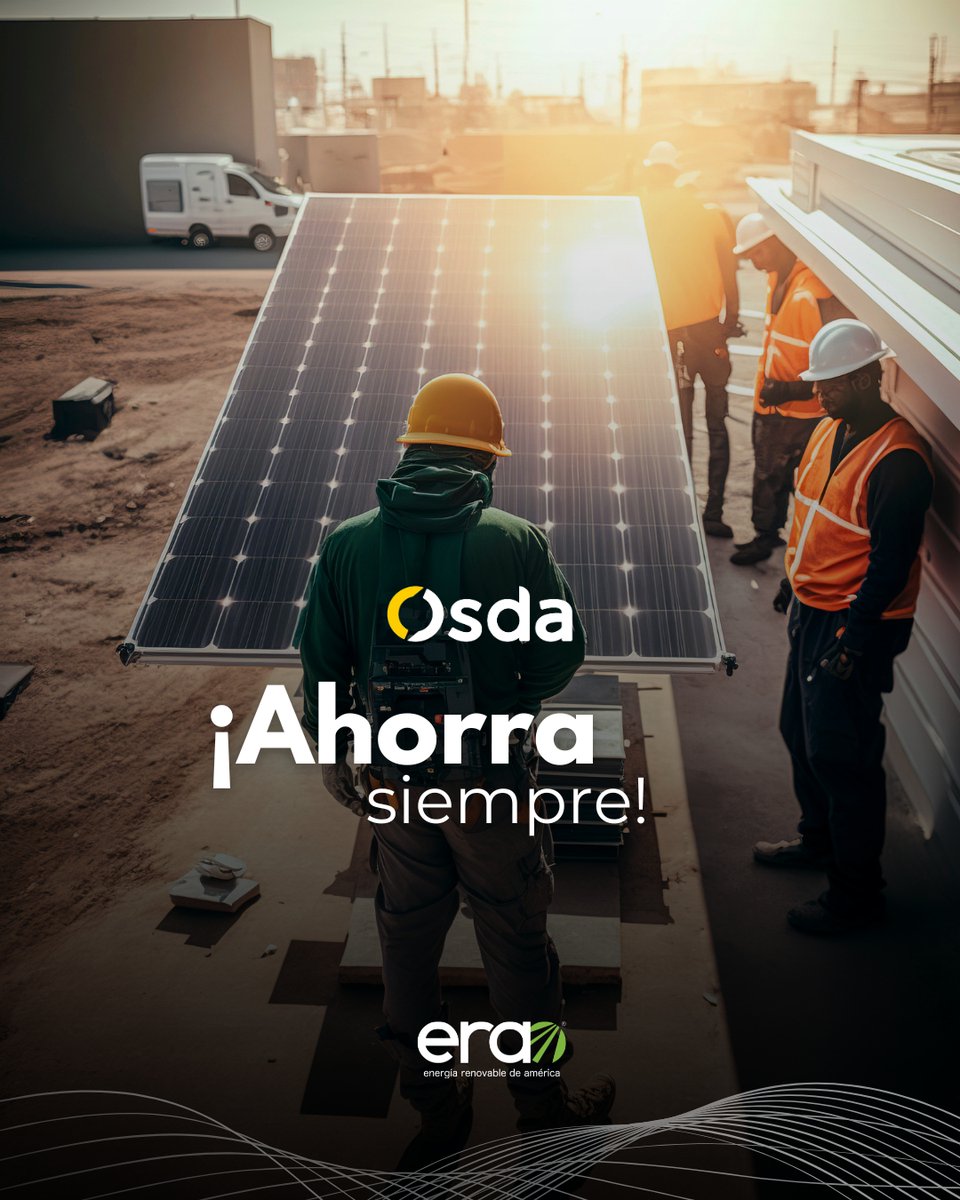 La eficiencia energética también es una forma de bienestar. Con OSDA en ERA, aprovechas la energía solar para reducir gastos y generar un impacto positivo.

#EnergíaLimpia #ERAcontigo #PanelSolar #Osda
