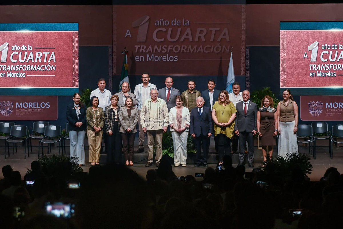 En #Morelos, bajo el liderazgo de la Gobernadora <a href="/margarita_gs/">Margarita González Saravia</a> , Primera Mujer en encabezar la gubernatura, hemos alcanzado paz social, estabilidad política y crecimiento económico. 

La justicia y gobernabilidad son ejes centrales de este gobierno progresista

#LaTierraQueNosUne