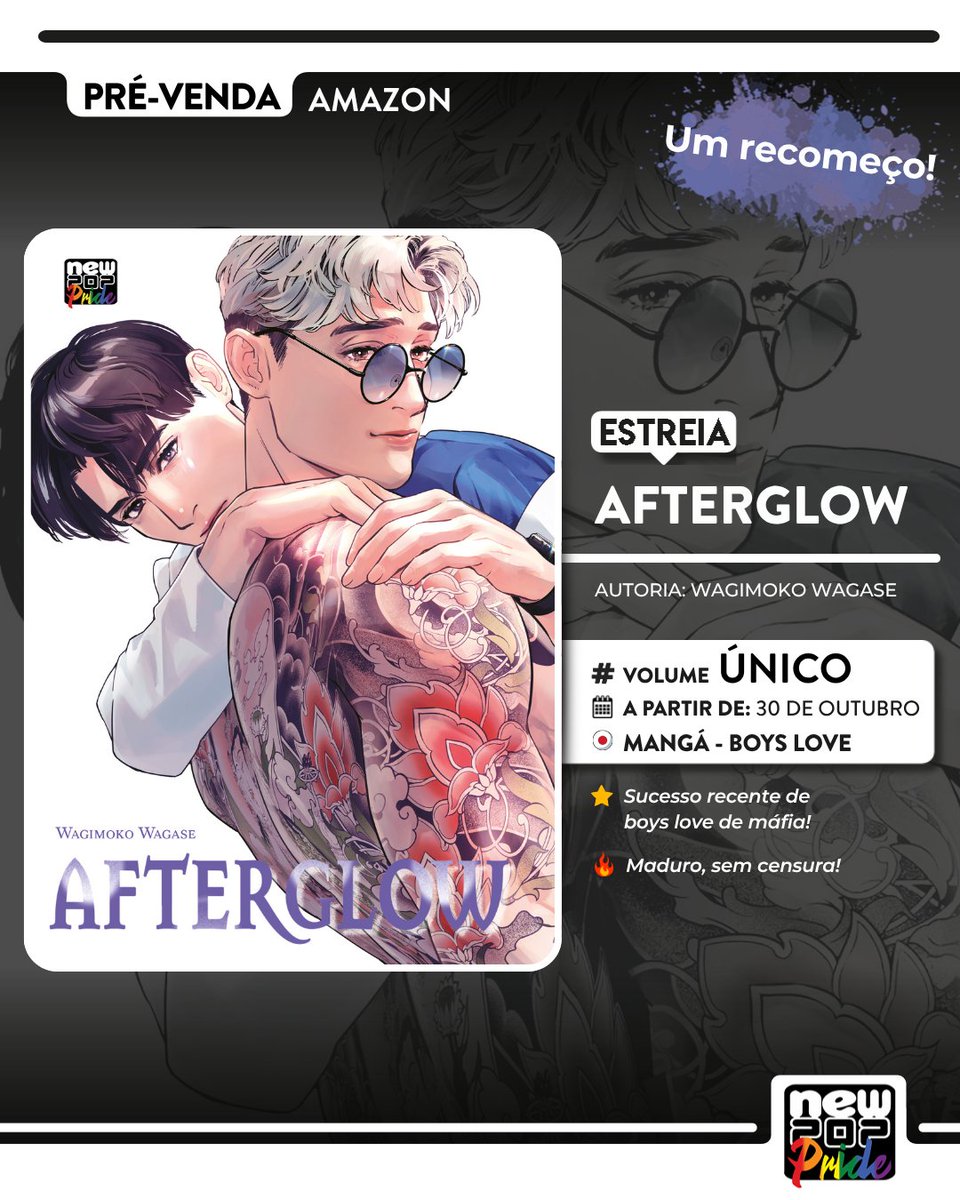 editoranewpop's tweet image. Afterglow (Volume único)
👉 amzn.to/4gLe3pj

Bênção do Oficial Celestial (Livro 1)
👉 amzn.to/4pRtArx (Pré-venda ficará disponível a qualquer momento)

#lançamentos #mangás #tgcf #modaozushi #mxtx #hereuare #osamutezuka #webtoon