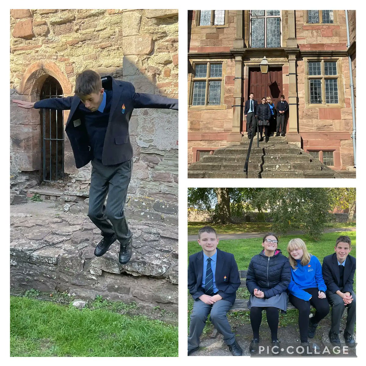 Dosbarth Glas took advantage of a sunny day and visited the grounds of Monmouth castle! 🏴󠁧󠁢󠁷󠁬󠁳󠁿🏰☀️