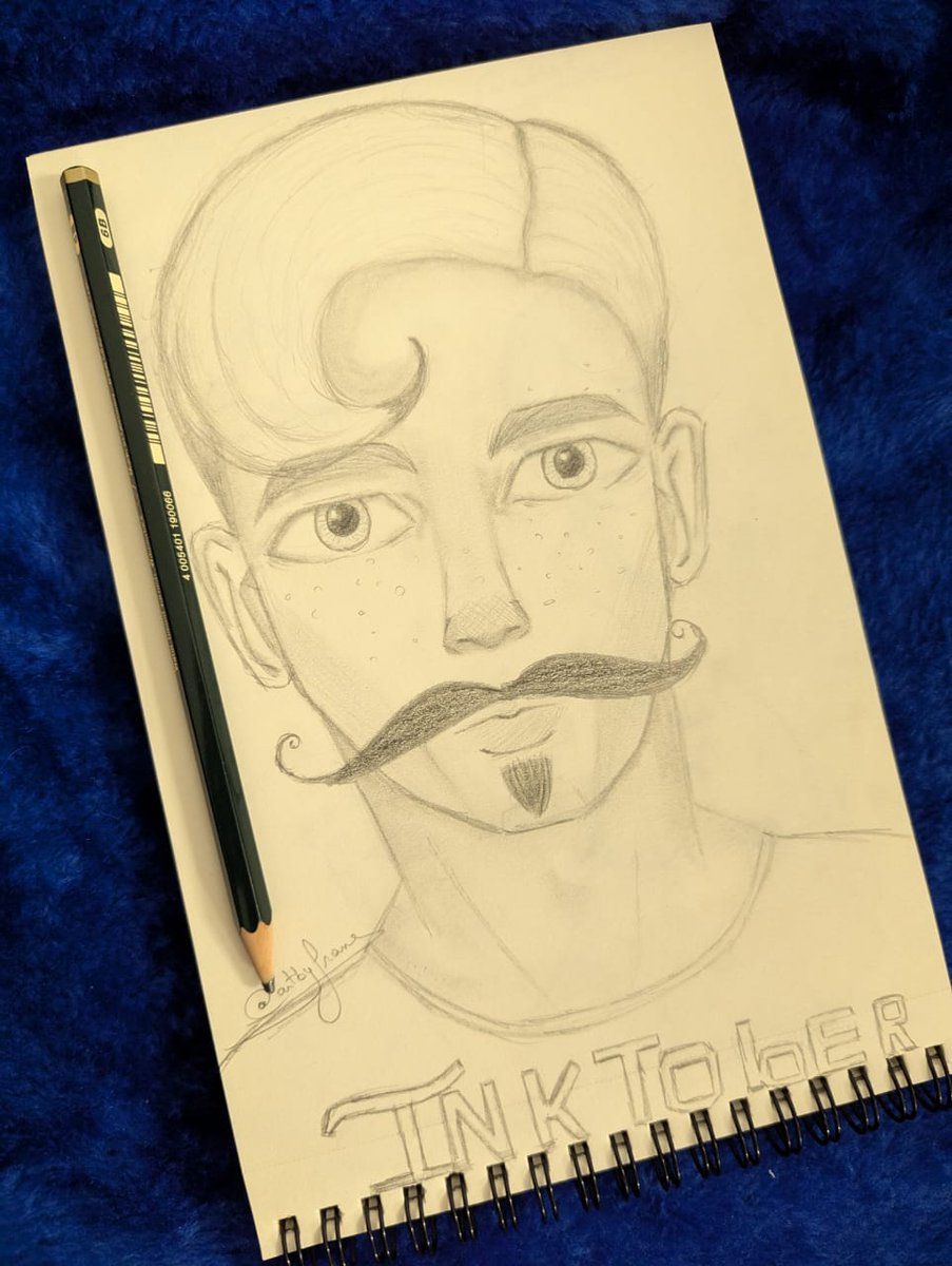 artb_yfran's tweet photo. This is my drawing for the first inktober challenge "mustache", i almost forgot to do it lol

it's my first time doing an art challenge and i hope i stick to it 😅
#Inktober #Inktober2025 #inktobermustache
#inktober2025day1 #artmoots https://t.co/VANEyb623D