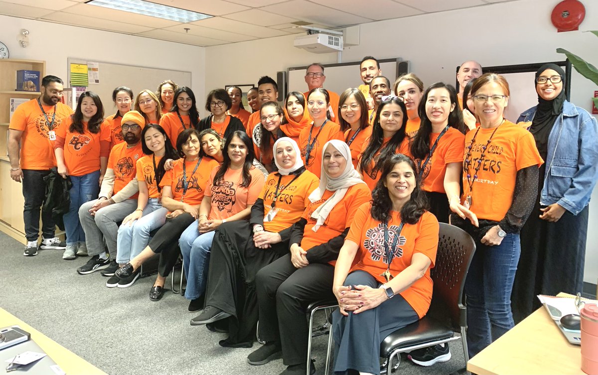 On #TruthAndReconciliationDay, Welcome Centre staff wear orange to honour Indigenous children, families &amp; communities. 

We stand in solidarity and help newcomers understand the meaning of #EveryChildMatters — fostering respect, learning &amp; reconciliation across Canada.