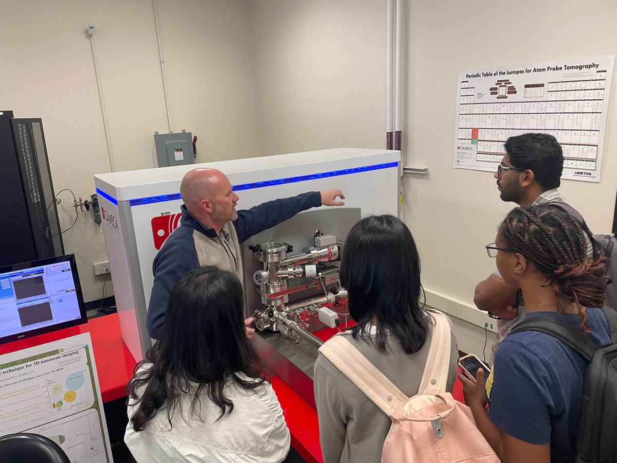 ECS_UMich's tweet photo. What a great turnout for the MC2 Facilities Tour today! Huge thanks to everyone who joined us to learn about their amazing equipment like,  SEM, TEM, Atom Probe Tomography, and XPS. We appreciate your engagement and encourage you to visit https://t.co/tRydq0KSNj to learn more! 🔬 https://t.co/jgds5jnGWG
