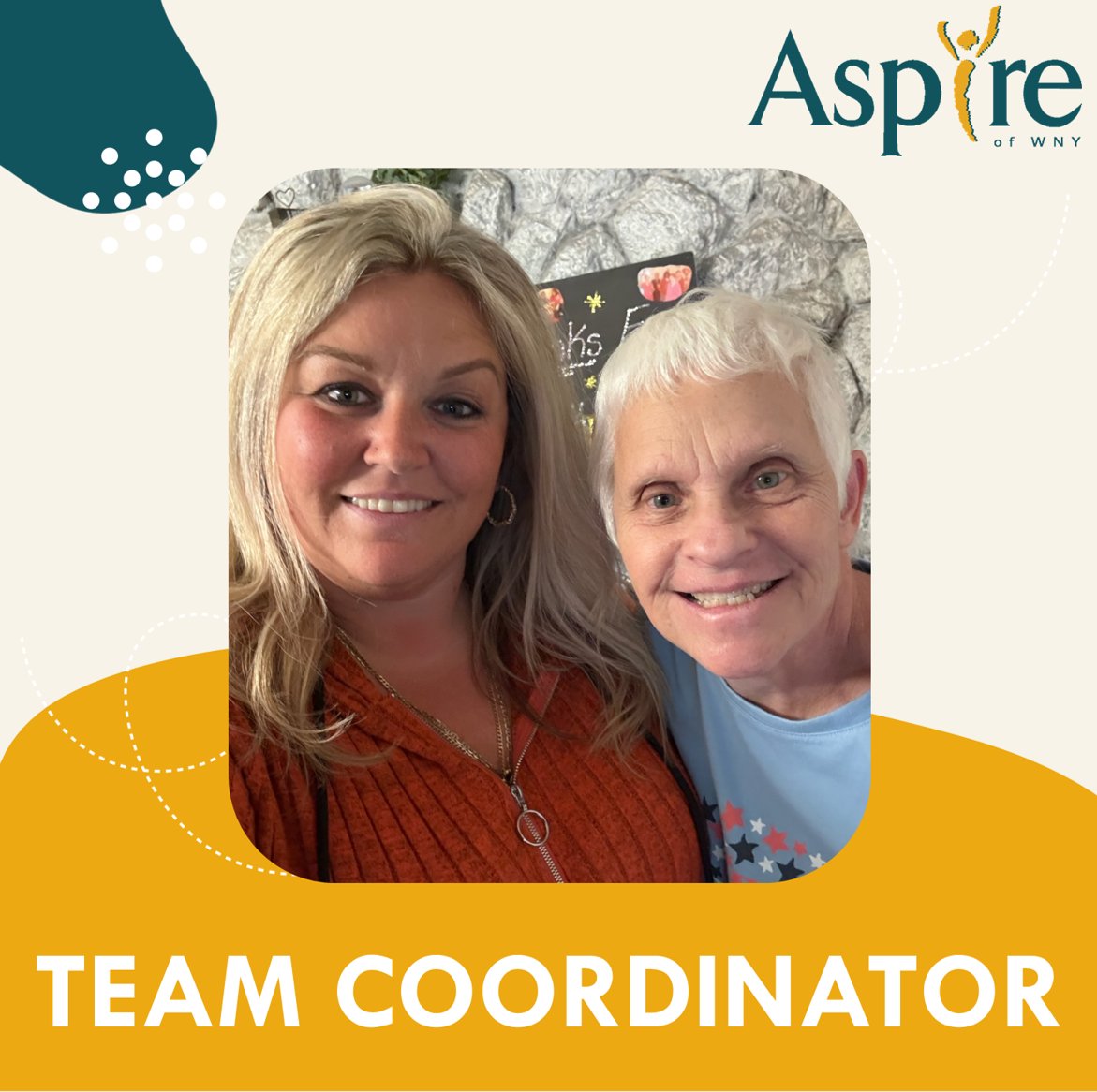 Work where you make an IMPACT! 

Aspire of WNY is hiring Team Coordinators to support group homes in Buffalo, Cheektowaga &amp; Williamsville. Pay $24.71–$28.82/hr + great benefits. Make a difference every day, apply today! aspirewny.org/job/team-coord…