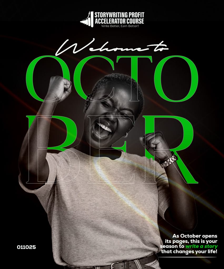 Kunam_Isemin's tweet image. October presents a clean slate 
Make everyday count 
Happy New Month from all of us at
StoryWriting Profit Accelerator Course
#SPACOURSE