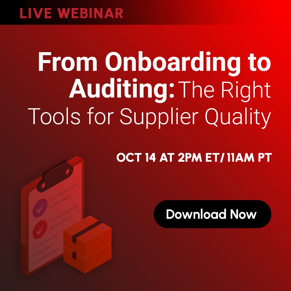 QualityDigest's tweet image. Join Assurx and Quality Digest for a free webinar on Supplier Quality Management—tools for onboarding, monitoring, auditing & improvement.
Register now: bit.ly/46NP282
--
#SupplierQuality #SupplyChain #QualityManagement