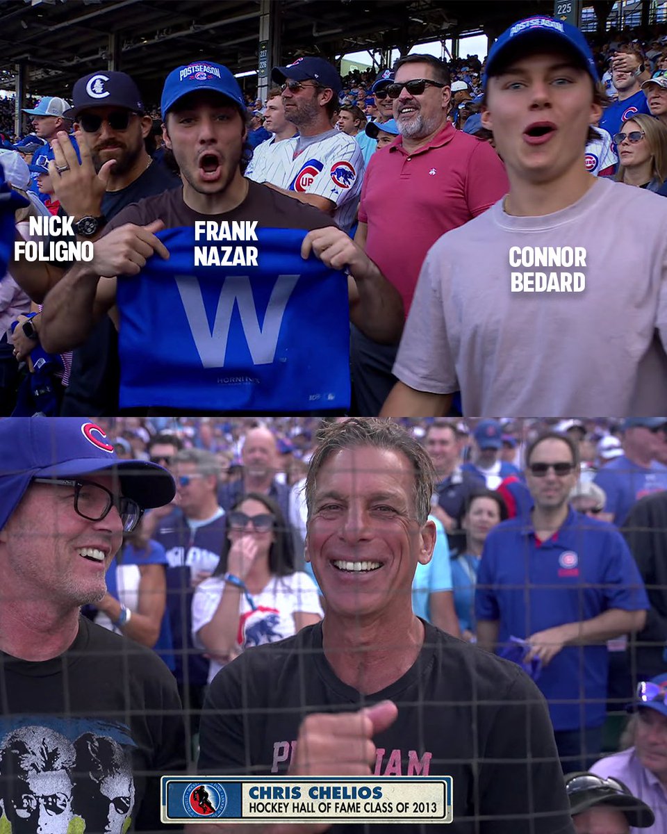 WatchMarquee's tweet photo. .@NHLBlackhawks past and present are at Wrigley Field!

(via ESPN) https://t.co/JzzXEhwaBJ