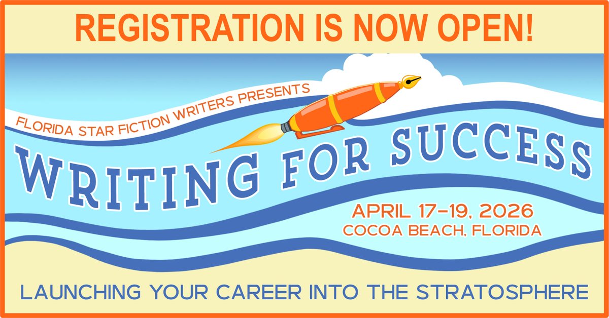 📚WRITERS' CONFERENCE IN COCOA BEACH!

12 workshops
Keynote &amp; 3-hr Master Workshop w/ acclaimed author Sarra Cannon
Evening with the Stars book signing
Oceanfront hotel w/restaurant, bar &amp; beach access. 

Transform your craft in paradise!

Register now: form.jotform.com/FSFW/2026-conf…