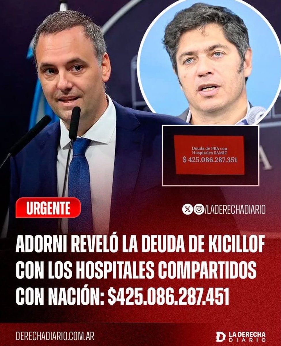 vialejonatan's tweet photo. 🔥‼️ KICILLOF se llena la boca hablando de "DEFENDER LA SALUD PÚBLICA" pero LE DEBE MILLONES a los HOSPITALES PÚBLICOS.

RT RT RT RT para que todos vean lo HIPÓCRITA que es 👇🏻💣✌🏽‼️‼️
