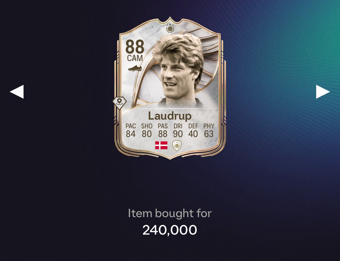 First Icon Trade of the year always has to be the Danish Goat 🇩🇰

Picked him up for 240K in the panic before 6pm.

Selling him tomorrow ✅
