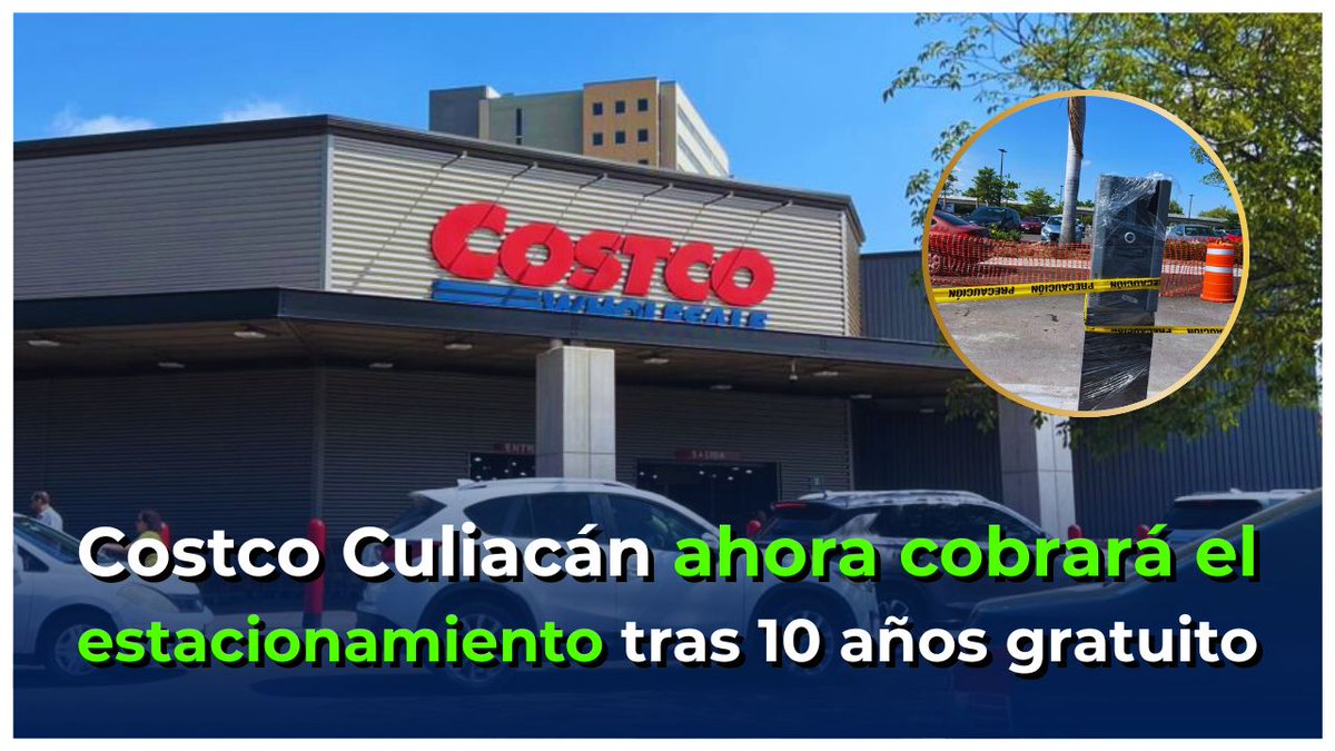 luznoticiasmx's tweet photo. 🚗 ¡Se acabó el estacionamiento gratis en Costco #Culiacán! Ahora se cobrará el acceso; ya están colocando los dispositivos de cobro. https://t.co/QgL6bfFhhD