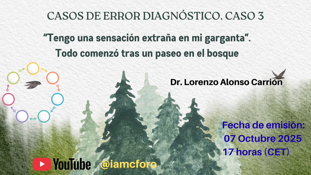 Tercer caso personal de Error de Diagnostico. Martes 7 de octubre , 17 horas, CET