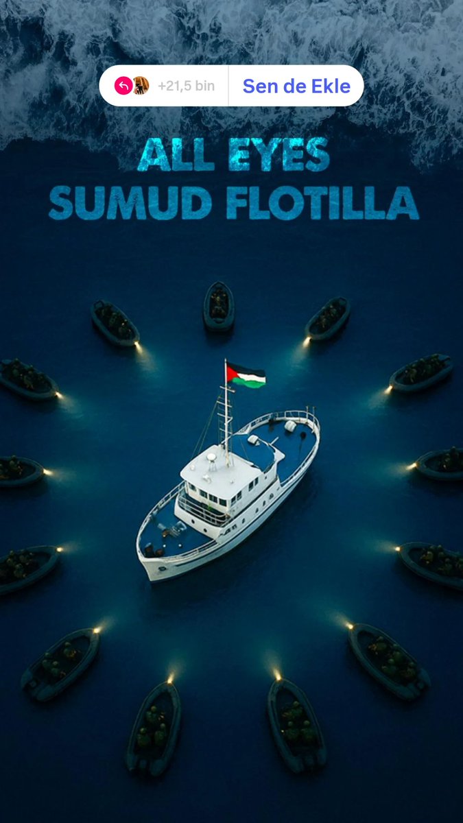 emelhekimoglu's tweet photo. ‼️‼️‼️‼️
Tek gündemim SUMUD

#SumudFlotillaSaldırıAltında 
#AllEyesOnGlobalSumudFlotilla 
#SumudFlettUnderAttack https://t.co/Z3I3aYHpLb