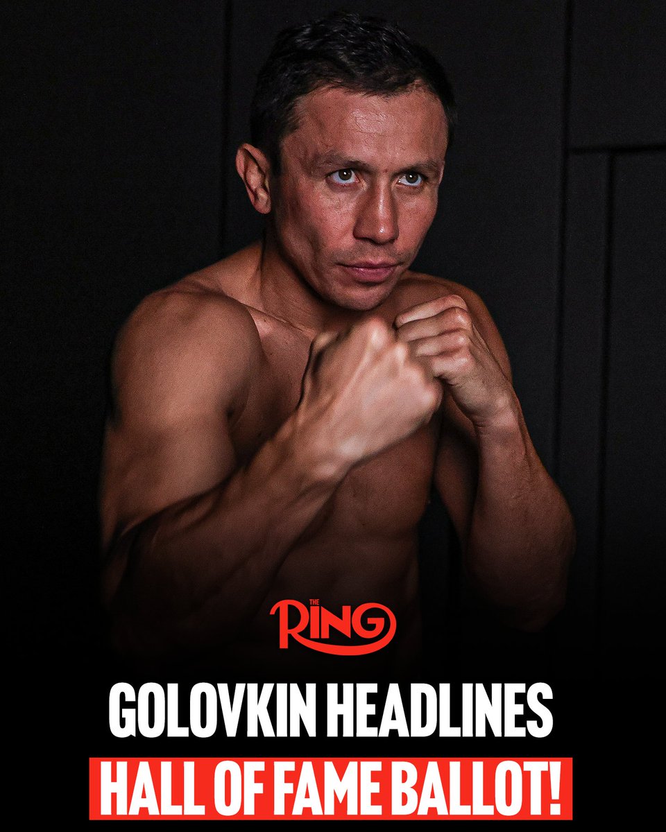 Gennady Golovkin headlines the International Boxing Hall of Fame ballot for 2026, which was sent out earlier today 🗳️

Golovkin is joined by Vernon Forrest and Steve Collins as boxers showing up on the men’s modern category for the first time.

Voting results will be released in
