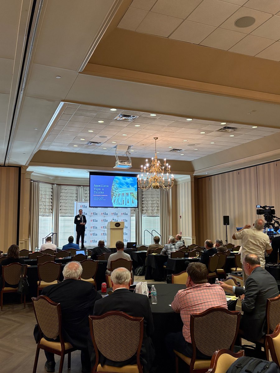 We're wrapping up this afternoon's presentations with Justice Nicholas Bronni speaking on Appellate Advocacy - Tips and Tricks. Perfect way to end the day!