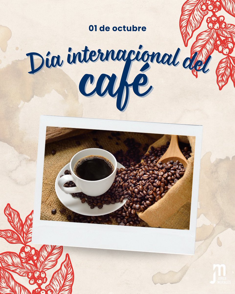 Hoy celebramos el #DíaInternacionalDelCafé.
Ese aroma y energía que nos despierta cada mañana y nos acompaña en los pequeños placeres de la vida.

¿Cómo lo prefieres: ¿negro, con leche o con un toque de azúcar?
#Café #PequeñosPlaceres #1DeOctubre