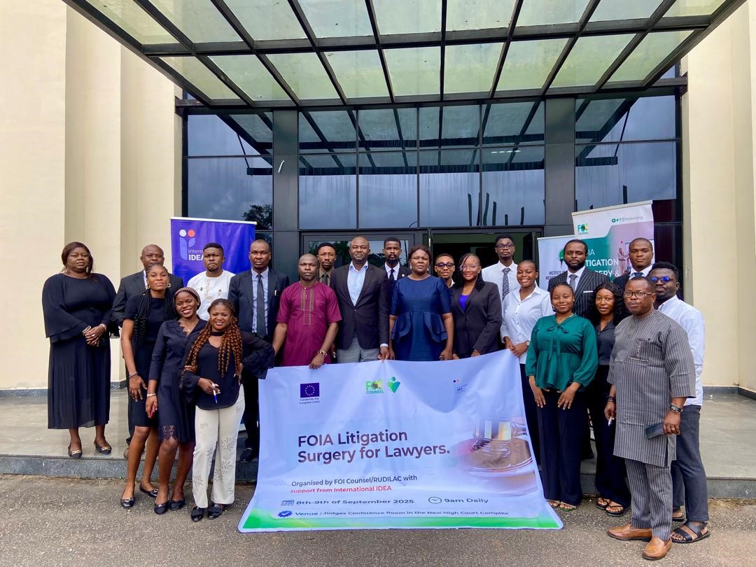 officialkijed's tweet photo. Executive Director of the Kadosh Initiative for Justice and Environmental Development, anchored a four-day FOIA Litigation Surgery for Lawyers, CSOs, and Media. The event, which was held in Benin City, was organised by FOI Counsel / (RUDILAC), with support from (RoLAC) Programme, https://t.co/LfPA7cq8D8