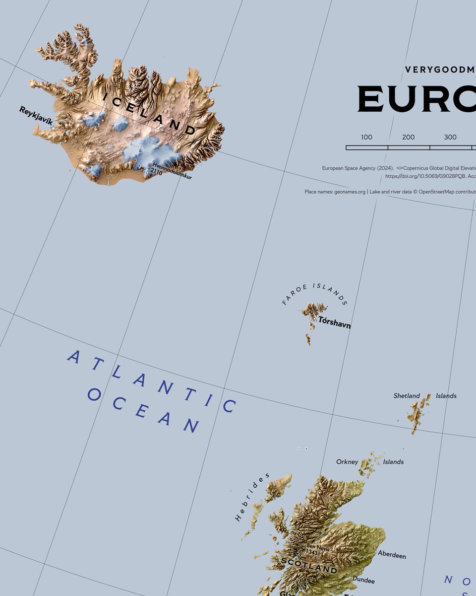 verygoodmaps's tweet image. Europe map (70x100 cm) in store at verygoodmaps.com
I guess many people make Europe map a horizontal one but this is the way I roll. #europe #map #cartography