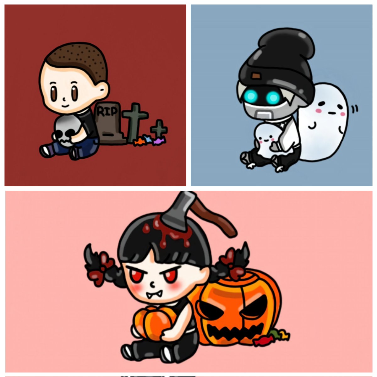 🎃𝘾𝙊𝙈𝙄𝙎𝙄𝙊𝙉𝙀𝙎 𝘿𝙀 𝙃𝘼𝙇𝙇𝙊𝙒𝙀𝙀𝙉🎃

Abro cupo de comisiones estilo halloween. 
Las tendré disponibles durante todo el mes de octubre.

𝙎𝙊𝙍𝙏𝙀𝙊 10𝘾 𝙀𝙉𝙏𝙍𝙀 𝙇𝙊𝙎 𝙌𝙐𝙀 𝘿𝙀𝙉 𝙍𝙏(termina el 8 de octubre) 

Estilo 1 (precio 20c)