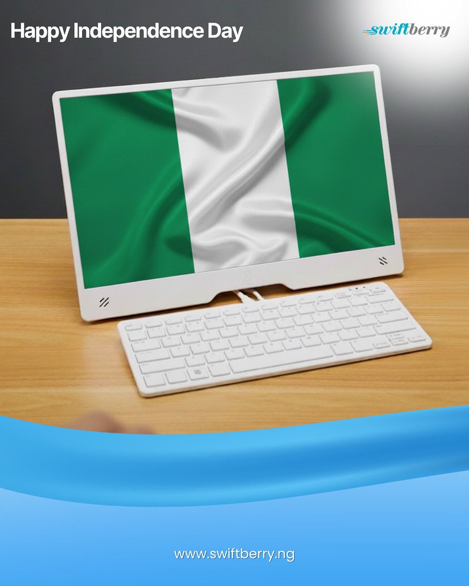 Swiftberry_ng's tweet image. 🇳🇬Happy Independence Day, Nigeria! ✨
65 years of unity, resilience &amp;amp; vision. At Swiftberry, we’ll keep building innovative solutions that empower Nigerians &amp;amp; drive progress. 💚🤍💚
#NigeriaAt65 #Swiftberry #HappyIndependenceDay #RaspberryPiNigeria