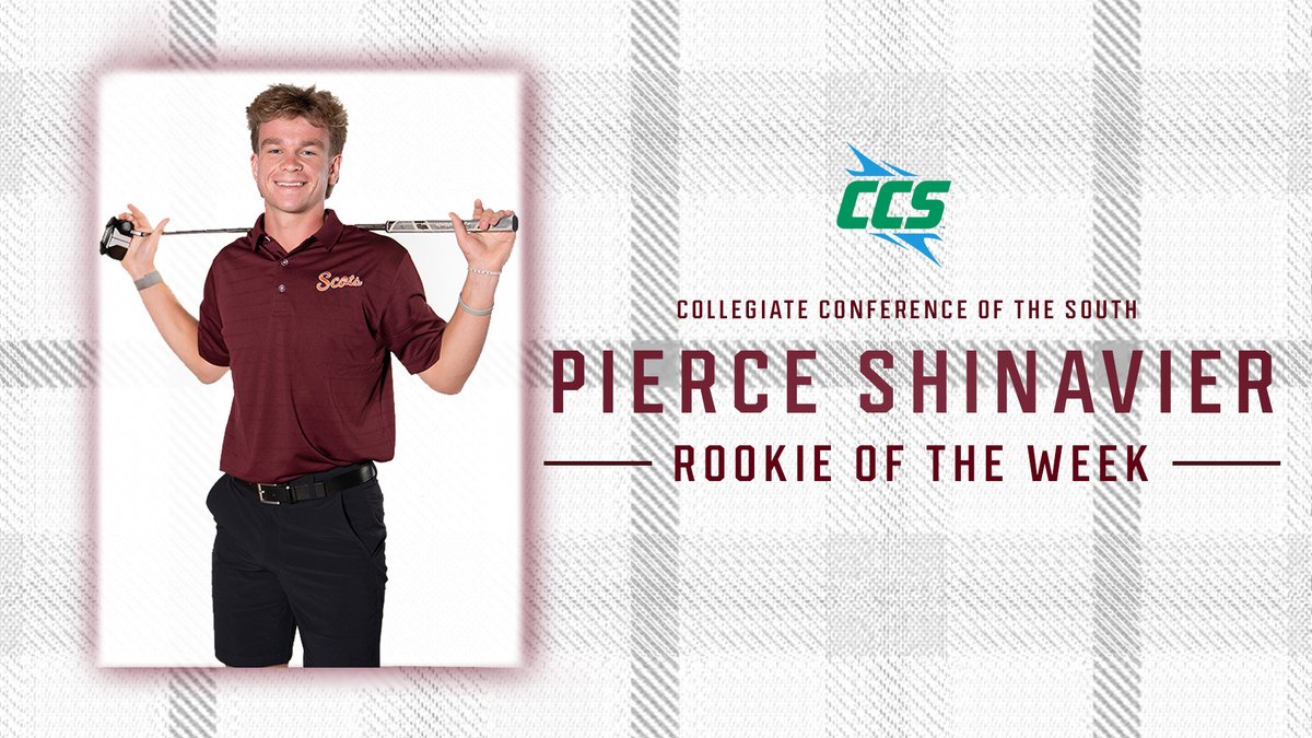 CCS Names Pierce Shinavier as Men's Golf Rookie of the Week
Story at MCScots.com ⚔