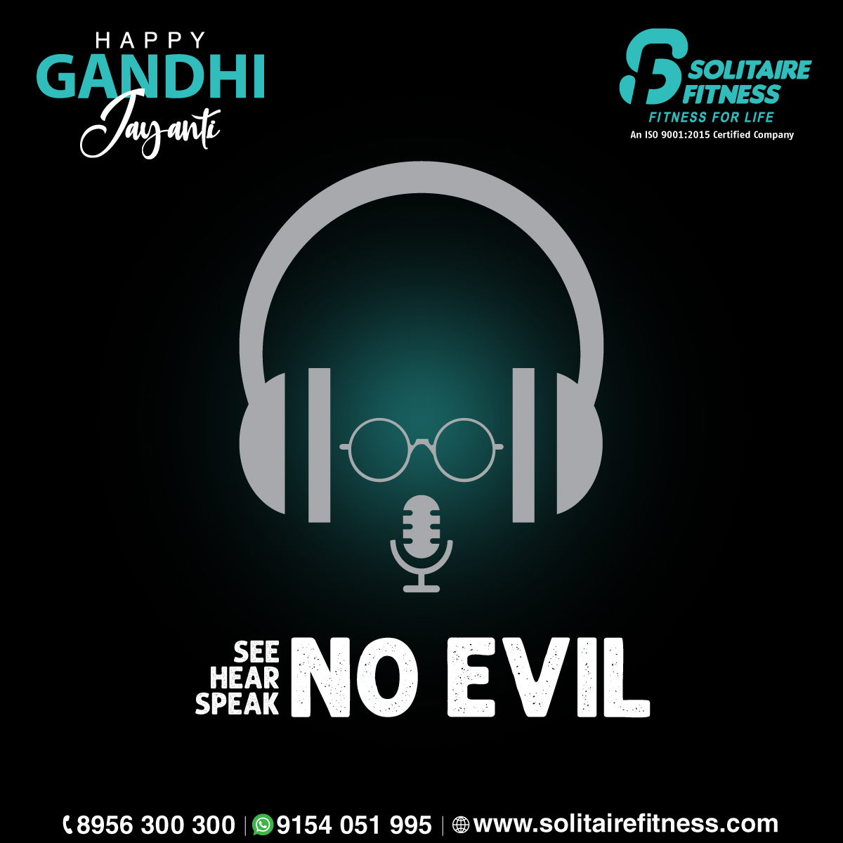 SolitaireFit's tweet photo. Truth, peace, and non-violence are the greatest strengths we can embrace.
Let’s honor the Father of the Nation by walking on his path of simplicity and courage. Happy Gandhi Jayanti!
#GandhiJayanti #SolitaireFitness #Fitness #BestGyms #BestGymEver #FitnessCenters https://t.co/vAL10LuPfD