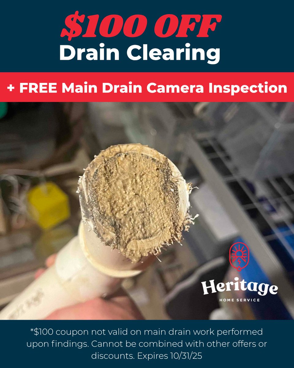 🚰💦 Clogged drains slowing you down? Don’t stress — Heritage Home Service has your back! 🙌✨

✅ Reliable Service
✅ Friendly Techs
✅ Stress-Free Solutions

📞 +1 833-654-6664

#HeritageHomeService #DrainClearing #HomeCareMadeEasy