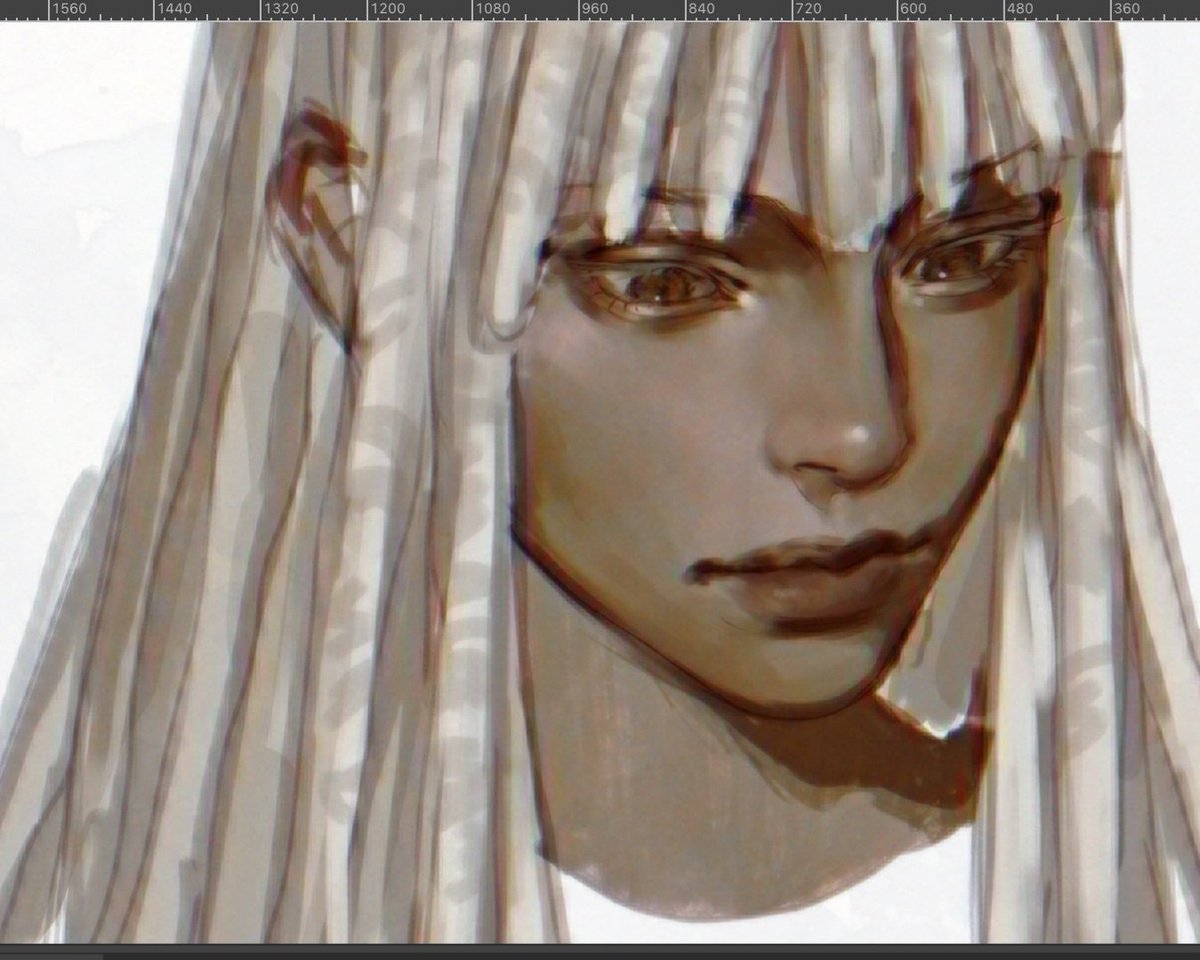 retroxknight's tweet image. Testing more brushes + filters last night