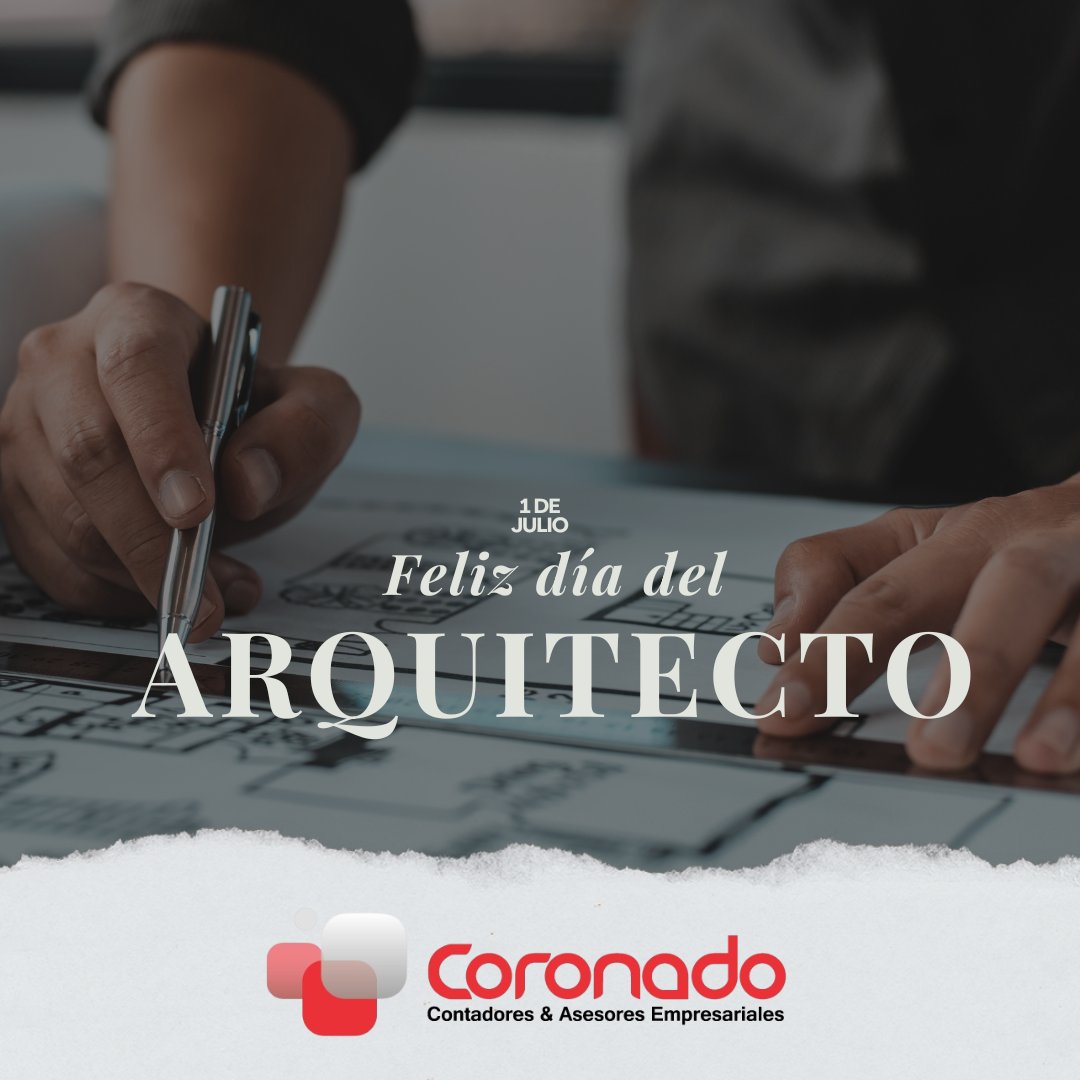 CoronadoConta's tweet photo. 🎉🏛️ ¡Feliz Día del Arquitecto! 🏛️🎉 Hoy celebramos a aquellos que transforman ideas en espacios, que dan forma a nuestros sueños y crean lugares que inspiran.

 A todos los arquitectos, gracias por su creatividad y dedicación. 
¡Sigan construyendo un mundo mejor! 🌍✨ https://t.co/rmjYki0PR3