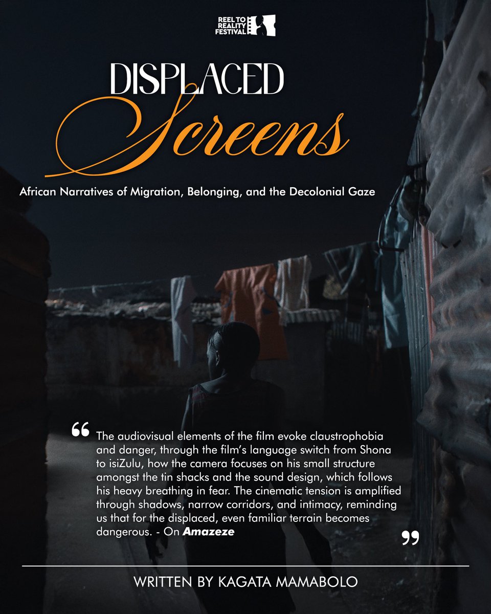 REEL TO REALITY FEST 2025 | Curator Series 4 
Displaced Screens: African Narratives of Migration &amp; Belonging by Kagata Mamabolo.

Featuring Why The Cattle Wait &amp; Amazeze, exploring ancestral memory, myth &amp; oral traditions resisting colonial erasure.

Full article + tickets in bio
