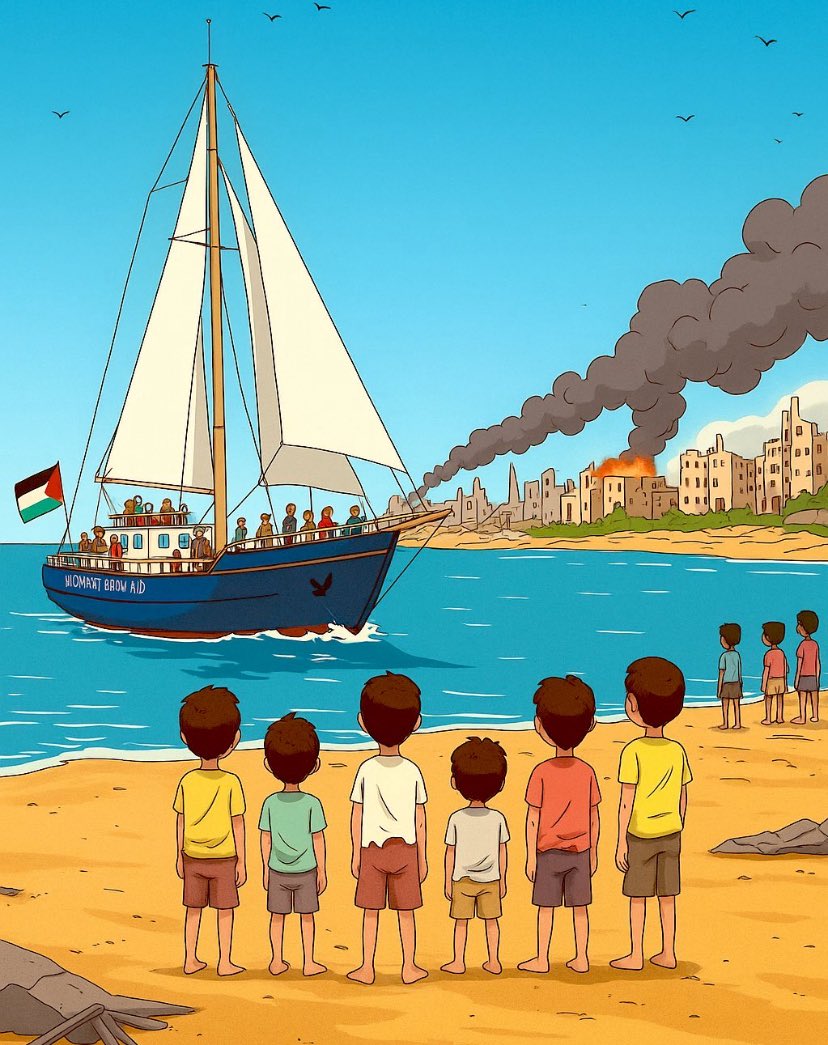 Benim gündemim sumud #GlobalSumudFlotilla #SumuduKoruyun 
Bizim dinimizde kuşlar filleri yener🇵🇸