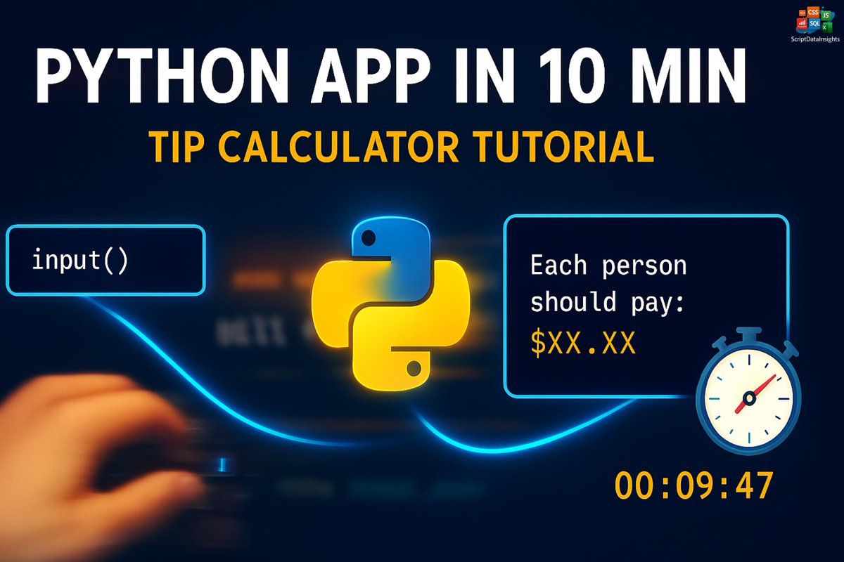 insightsbysd's tweet image. For Today's Blogs  
  
Short Video
scriptdatainsights.blogspot.com/2025/09/excel-…
scriptdatainsights.blogspot.com/2025/09/ai-for…
scriptdatainsights.blogspot.com/2025/09/python…
scriptdatainsights.blogspot.com/2025/09/earn-m…
Long Video
scriptdatainsights.blogspot.com/2025/09/excel-…
Bonus Video For Python Calculator
youtu.be/MPlIAlvqAjk
#TodayBlog #AI #Excel #Earning #Coding