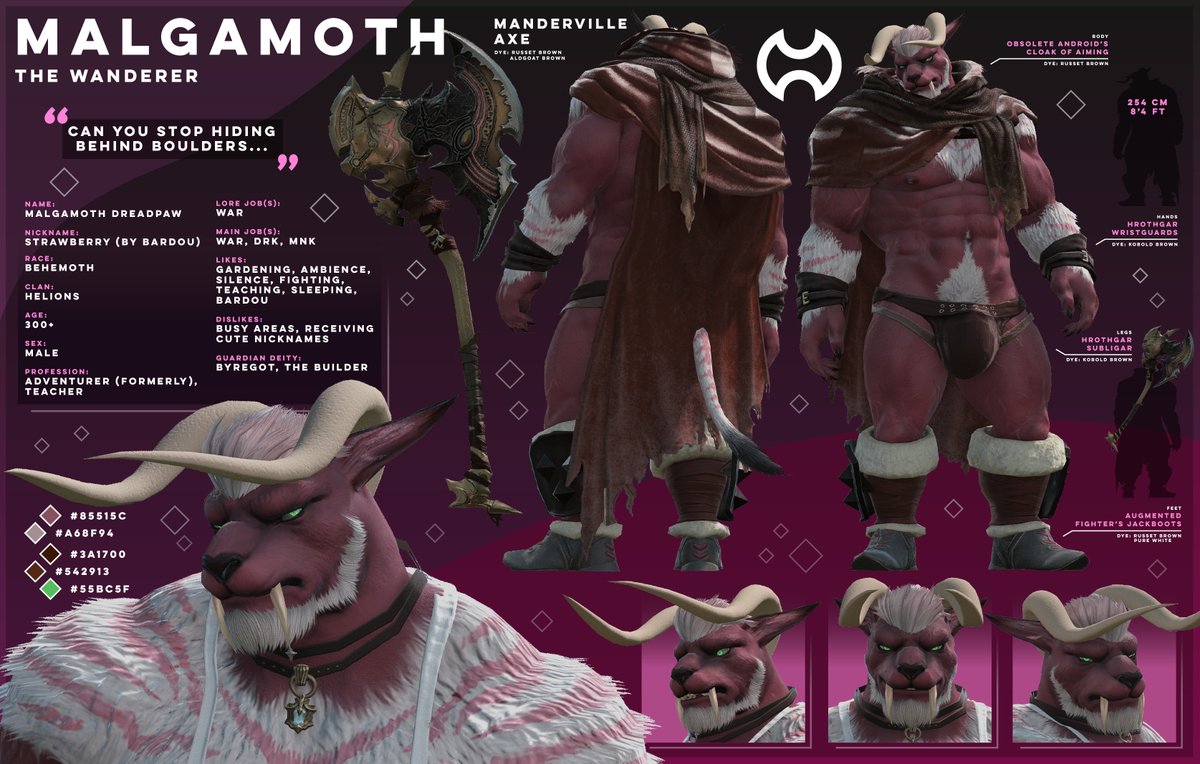 RogahrTheRoe's tweet image. Ref sheet made for the old man as well! #ReferenceSheet #CharacterSheet