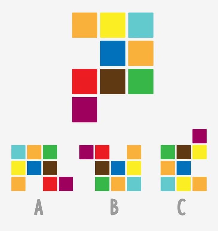 ¿Cuál de las opciones no es idéntica al modelo?