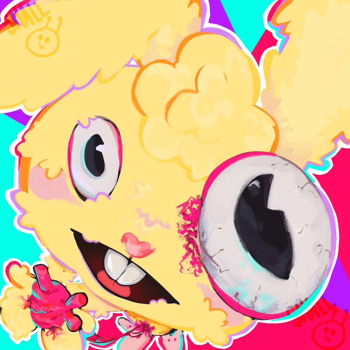 smallALIens's tweet photo. I’ve been trying the new #procreateupdate brushes and I am in love with the gouache- bottlenose 
Anyway this a what I made with the brush
#happytreefriends #smallartist #artmoots https://t.co/VI9lS06iZj