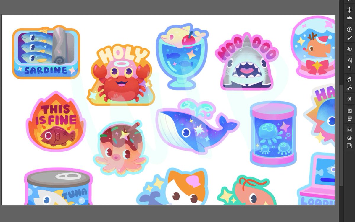 สปอยตัวอย่างสติ๊กเกอร์ที่กำลังจะทำขายงาน Yolo ที่จะถึงนี้ค่า ✨👀