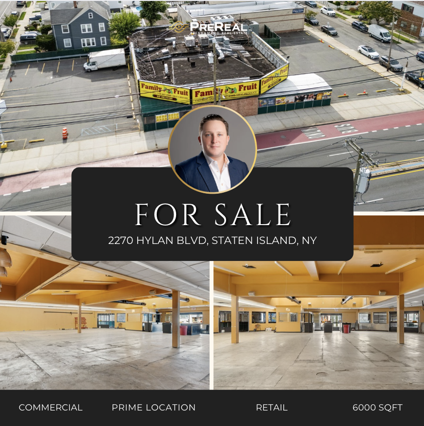 PreRealEstate's tweet photo. Featured for sale is close to 20,000 SF of street-to-street commercial property on one of Staten Island’s busiest thoroughfares. Extending from Hylan Boulevard to Maplewood Place and Greeley Avenue, the site offers curb cuts and parking on both sides for maximum convenience https://t.co/8F6HW44jBK