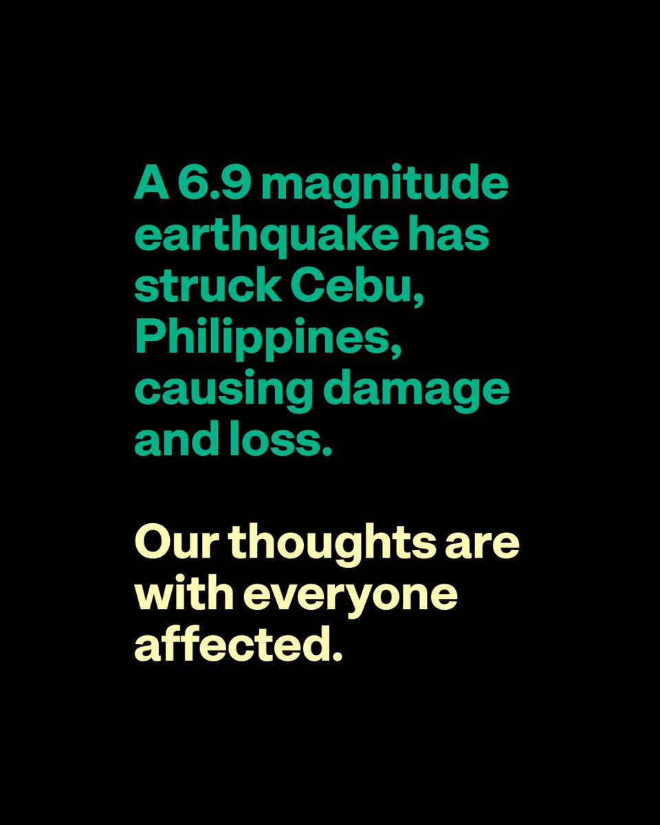 Last night, a 6.9 magnitude #earthquake struck the #Philippines. 69+ people have lost their lives, many are injured, and thousands have been #displaced.
We are closely following the situation and stand ready to support partners on the ground.

Learn more reuters.com/business/envir…