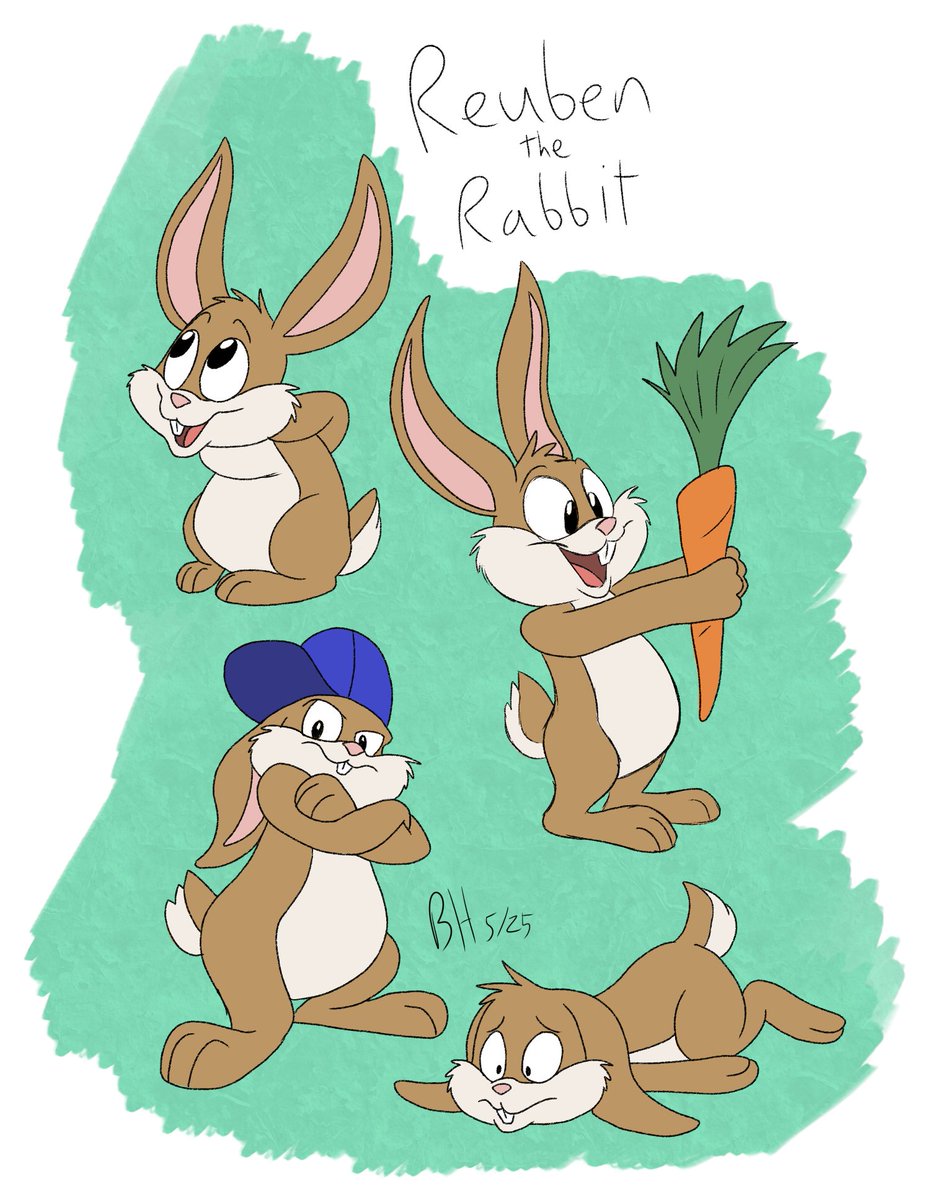 I neglected to share this from months ago.  New character, Reuben the Rabbit.