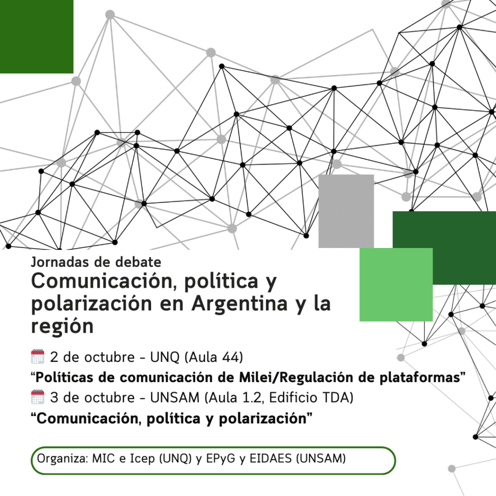 bernacali's tweet image. Se vienen las Jornadas “Comunicación, política y polarización en Argentina y la región”.

Habrá paneles con investigadoras/es, especialistas y colegas en un formato de intercambio abierto y plural. 

Programa completo 👉 centroicep.com/workshop-comun…

Entrada libre.