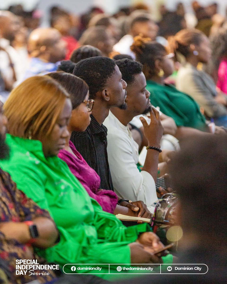 dominioncitylag's tweet photo. Independence Day Service was nothing short of glorious. Truly, an awesome time in His presence!
More highlight from the session.
#DominionCity #DCLagosHq #October1st #IndependenceDayService https://t.co/xYAyCMLMtA