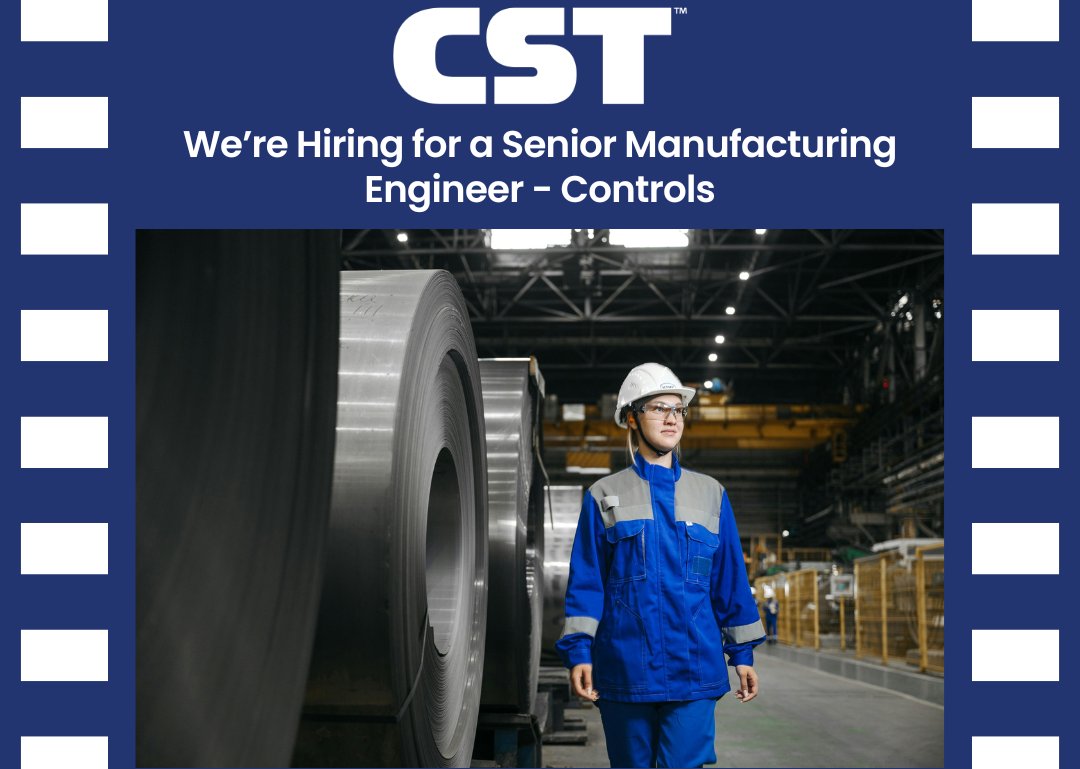 We're Hiring! 

CST is looking for a Senior Manufacturing Engineer - Controls to be based out of our Dekalb, Illinois facility. Apply at the link below to join our talented team!

hubs.la/Q03LHxnV0

#Engineer #Hiring #CSTIndustries #Dekalb #Illinois